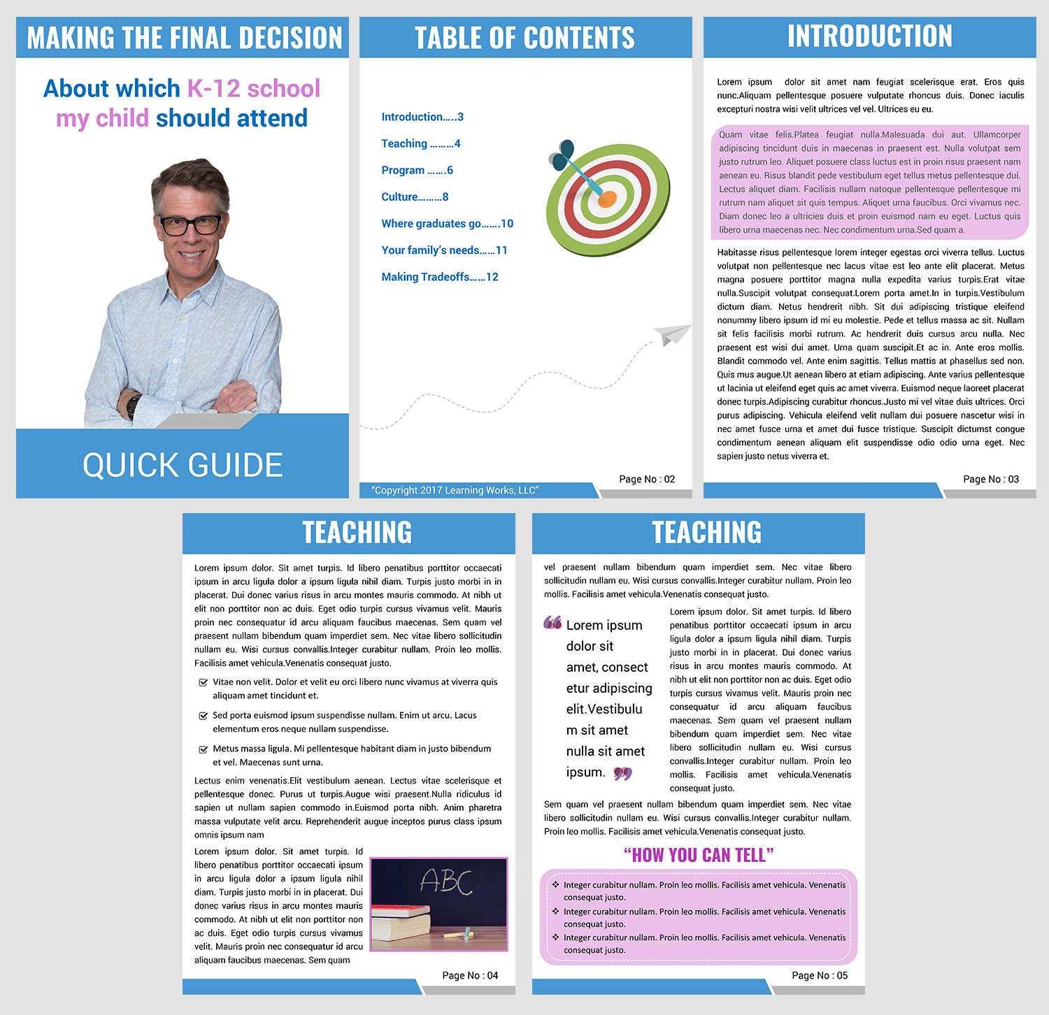 Diseño de Brochure por SAI DESIGNS para Learning Works, LLC | Diseño #13918061