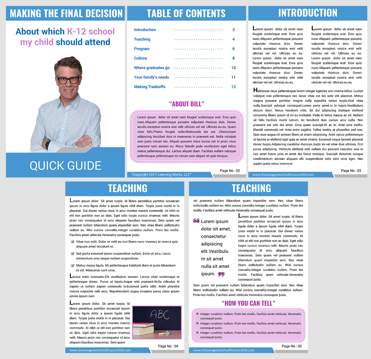 Brochure Design by SAI DESIGNS for Learning Works, LLC | Design #13926430