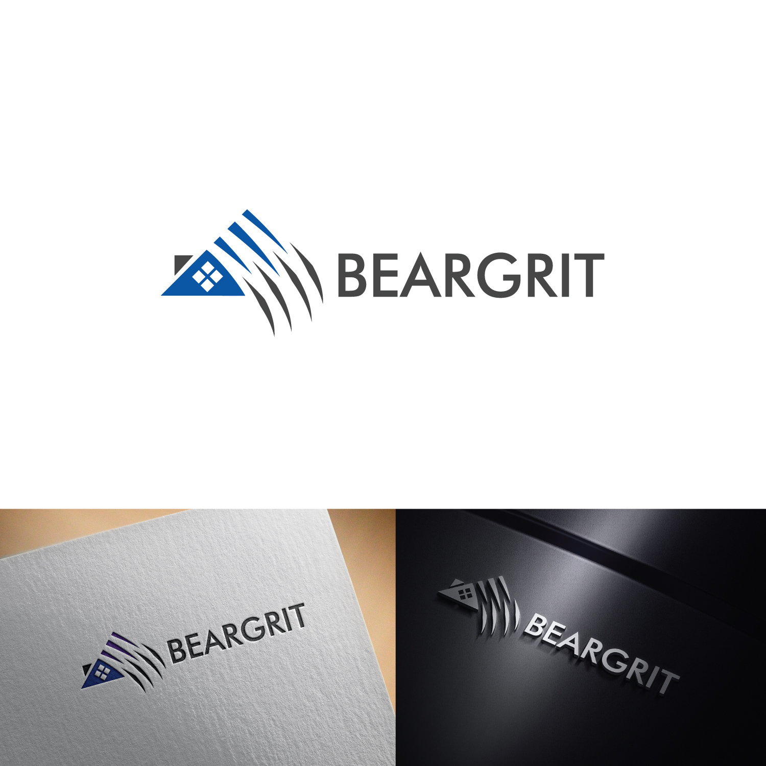 Logo Design by $UniQ Design$ for BEARGRIT | Design #13918814