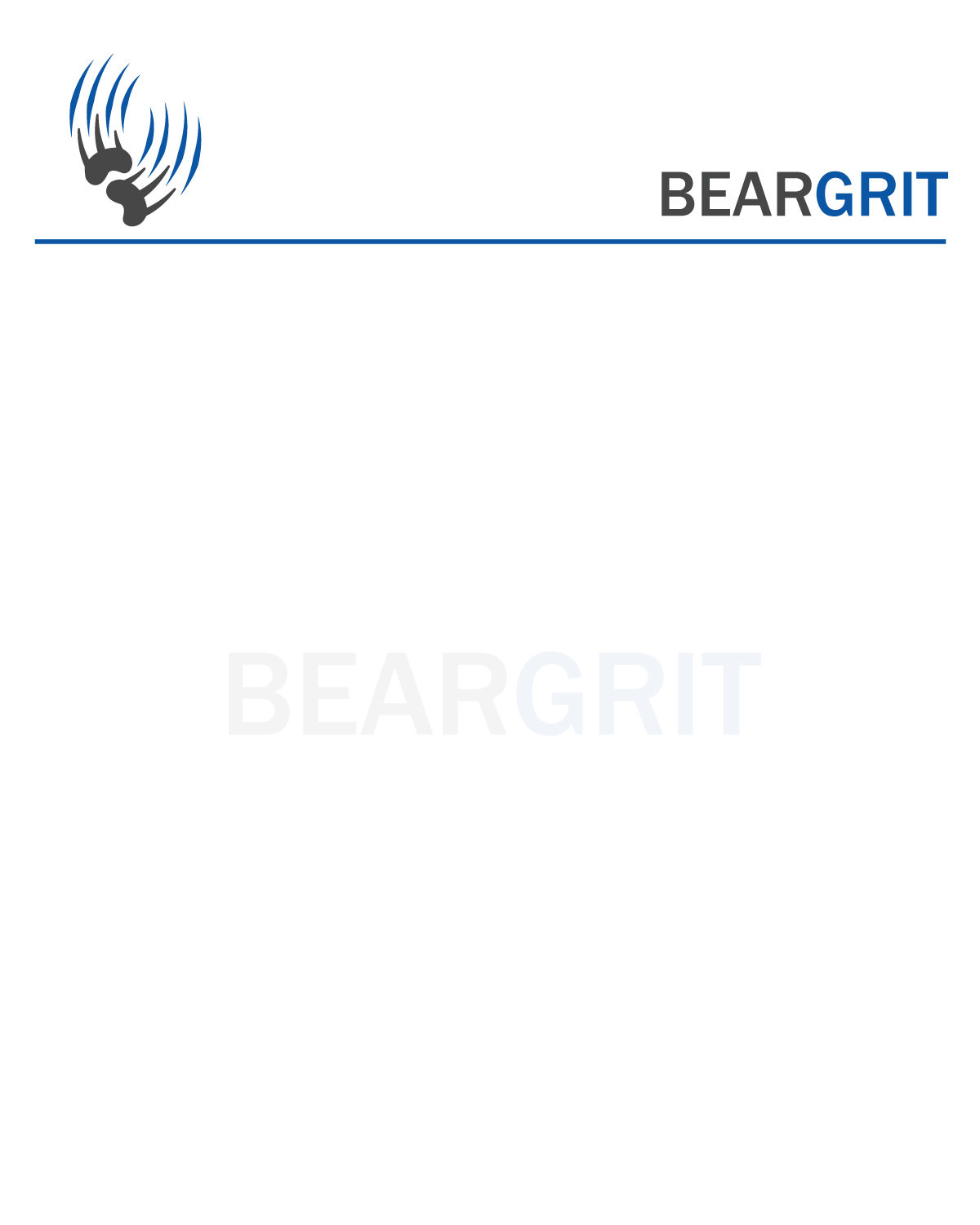 Logo Design by $UniQ Design$ for BEARGRIT | Design #13931905