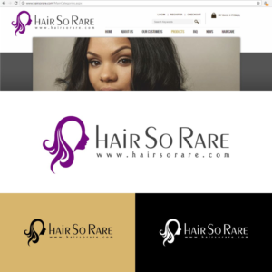 Logo Design by webeezine for Hair So Rare | Design: #13931703