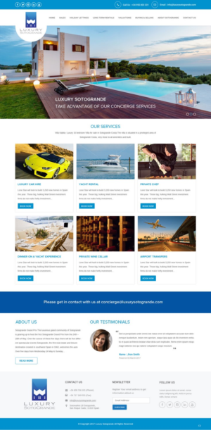 Web Design by pb for Luxury Sotogrande | Design: #13941085