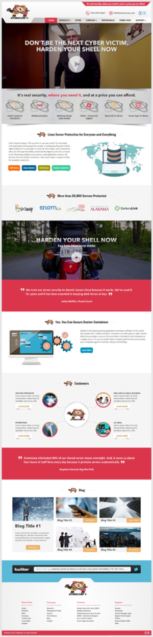Need web redesign for cybersecurity startup whose mission is to make robust cybersecurity protection | Web Design by -Marc-