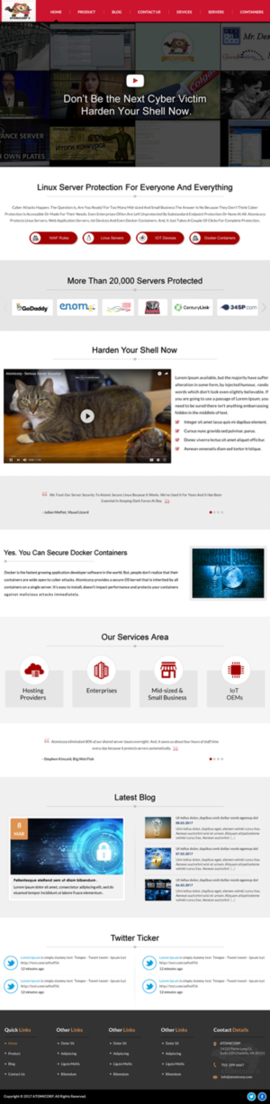 Need web redesign for cybersecurity startup whose mission is to make robust cybersecurity protection | Web Design by Sbss