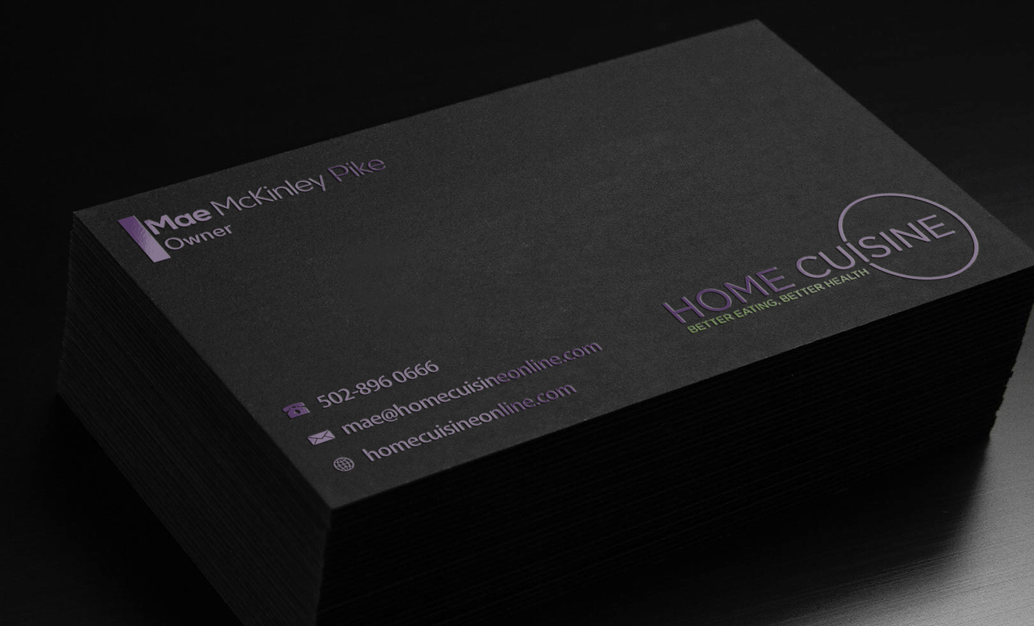Business Card Design by Riz' for Home Cuisine  LLC | Design #13912738