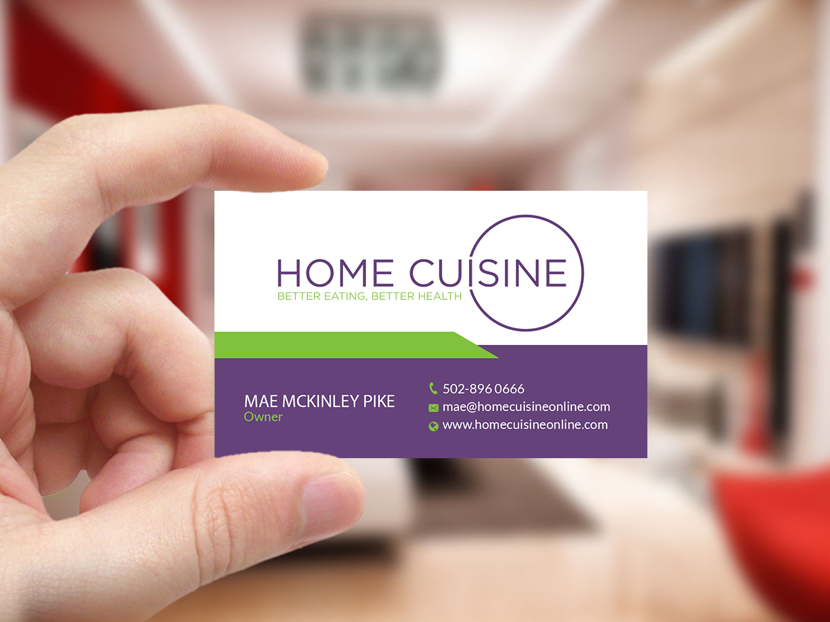 Business Card Design by Creations Box 2015 for Home Cuisine  LLC | Design #13909669