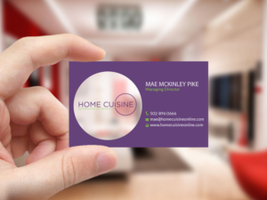 Business Card Design by Creations Box 2015 for Home Cuisine  LLC | Design: #13909670