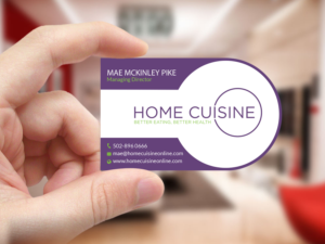 Visitenkarten-Design von Creations Box 2015 für Home Cuisine  LLC | Design: #13909676