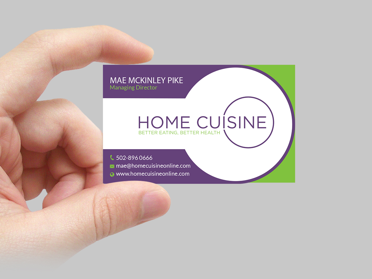 Design de Carte de Visite par Creations Box 2015 pour Home Cuisine  LLC | Design #13909678