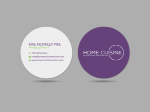 Visitenkarten-Design von Creations Box 2015 für Home Cuisine  LLC | Design: #13909679