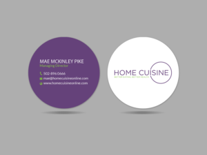 Visitenkarten-Design von Creations Box 2015 für Home Cuisine  LLC | Design: #13909681