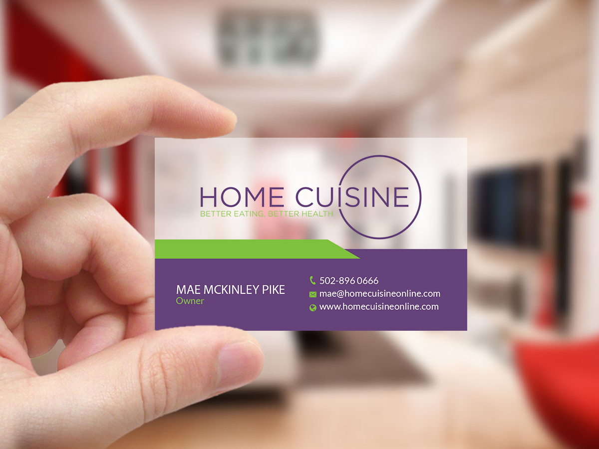 Business Card Design by Creations Box 2015 for Home Cuisine  LLC | Design #13914303