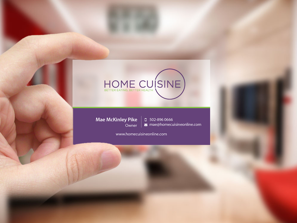 Business Card Design by Creations Box 2015 for Home Cuisine  LLC | Design #13921953