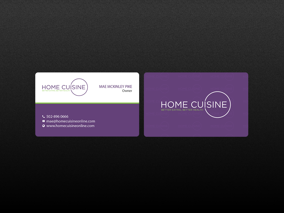 Visitenkarten-Design von Creations Box 2015 für Home Cuisine  LLC | Design #13921969
