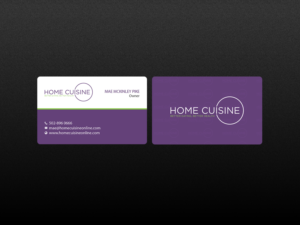 Business Card Design by Creations Box 2015 for Home Cuisine  LLC | Design: #13921969