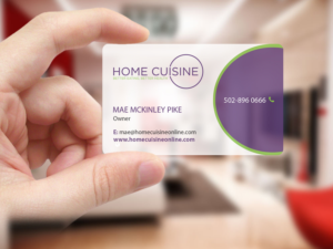 Business Card Design by Creations Box 2015 for Home Cuisine  LLC | Design: #13921973