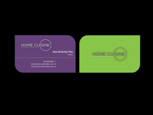 Business Card Design by Creations Box 2015 for Home Cuisine  LLC | Design: #13922164