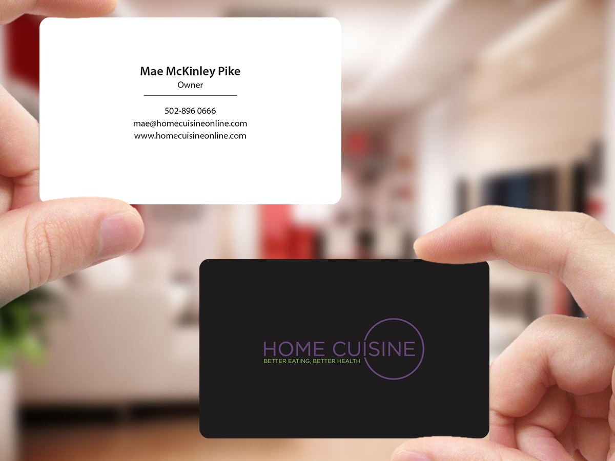 Business Card Design by Creations Box 2015 for Home Cuisine  LLC | Design #13922165