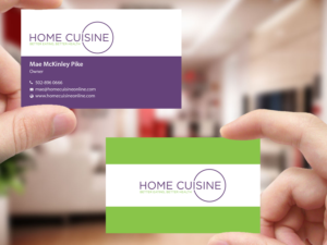 Business Card Design by Creations Box 2015 for Home Cuisine  LLC | Design: #13922166