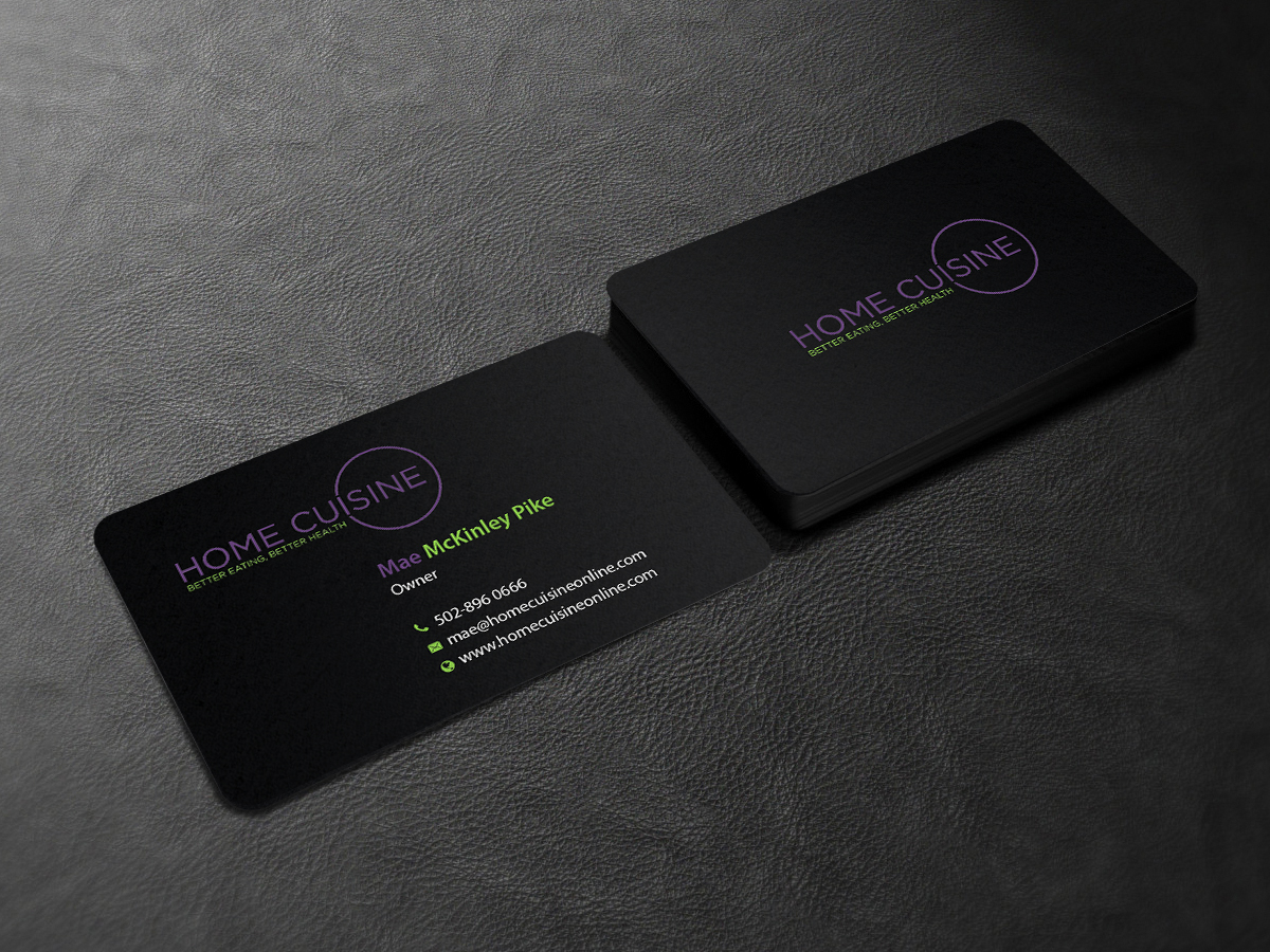 Business Card Design by Creations Box 2015 for Home Cuisine  LLC | Design #13922179
