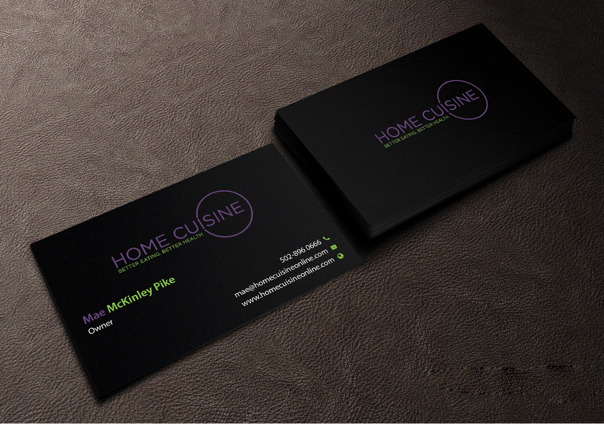 Business Card Design by Creations Box 2015 for Home Cuisine  LLC | Design #13922180
