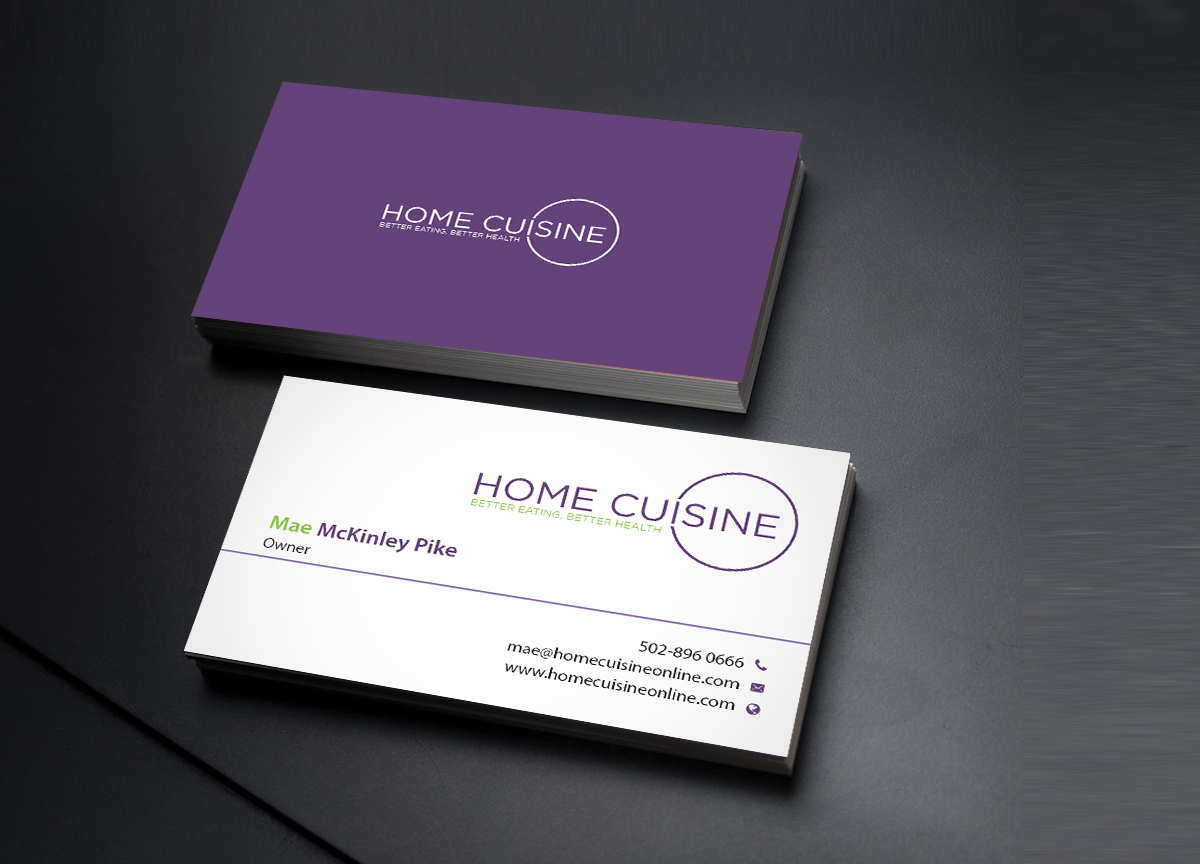 Business Card Design by Creations Box 2015 for Home Cuisine  LLC | Design #13922183