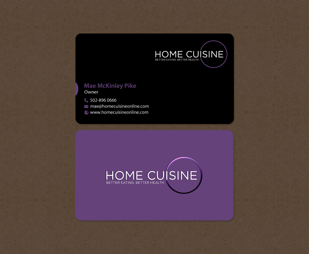 Design de Carte de Visite par chandrayaan.creative pour Home Cuisine  LLC | Design #13926299