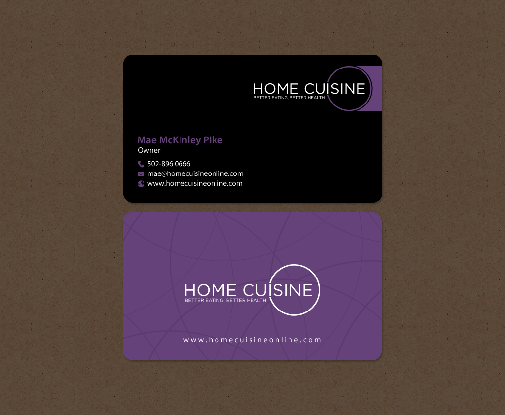 Design de Carte de Visite par chandrayaan.creative pour Home Cuisine  LLC | Design #13926301
