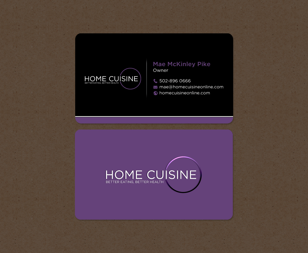 Business Card Design by chandrayaan.creative for Home Cuisine  LLC | Design #13926305