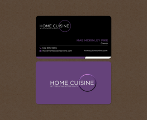 Business Card Design by chandrayaan.creative for Home Cuisine  LLC | Design: #13926306