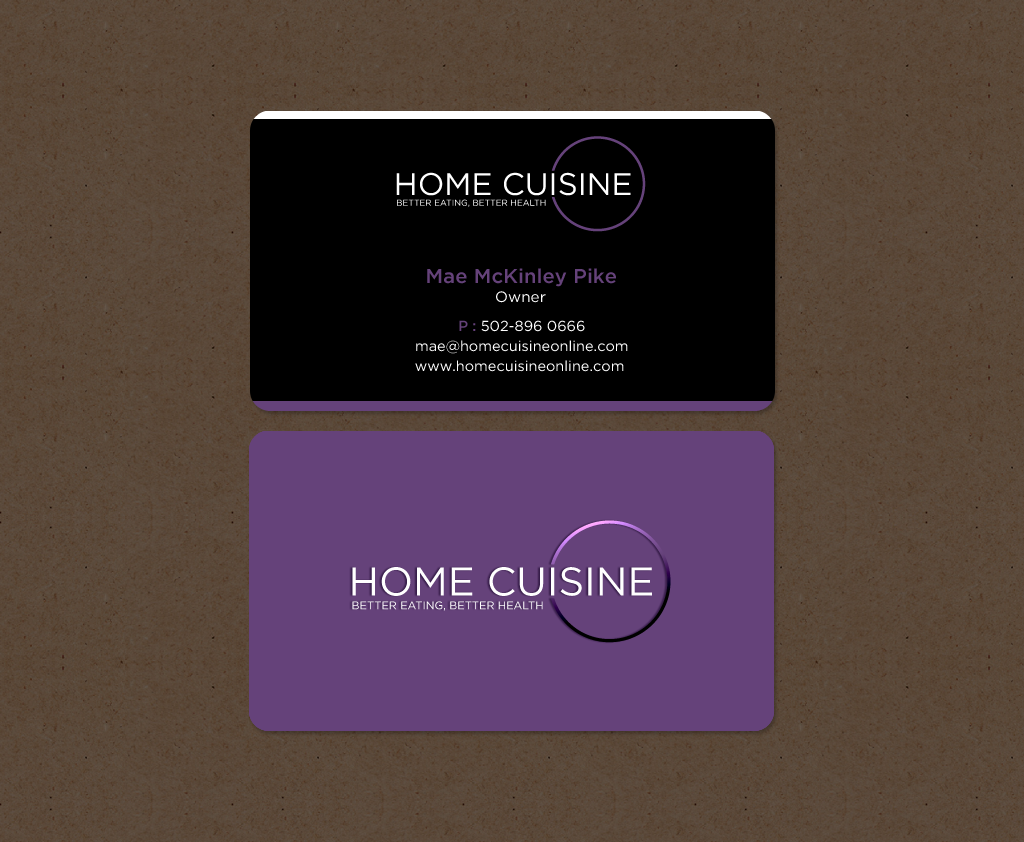 Design de Carte de Visite par chandrayaan.creative pour Home Cuisine  LLC | Design #13926307