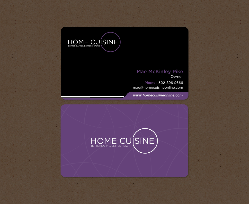 Business Card Design by chandrayaan.creative for Home Cuisine  LLC | Design #13926317
