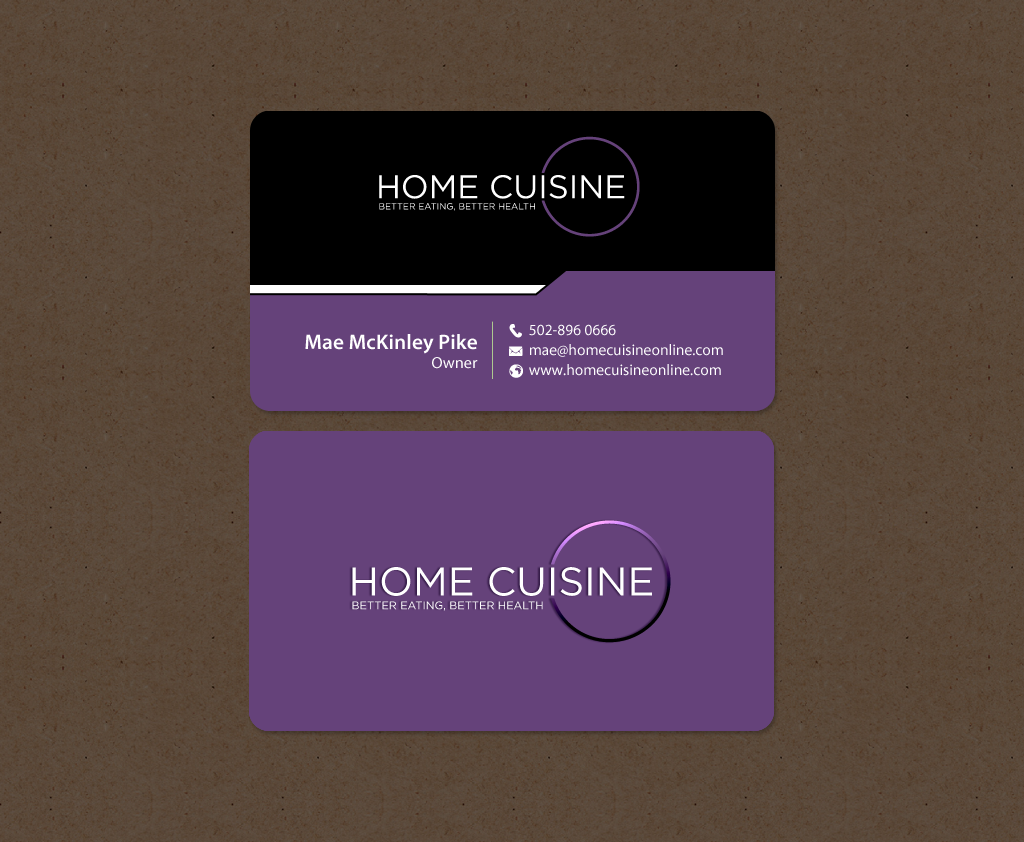 Business Card Design by chandrayaan.creative for Home Cuisine  LLC | Design #13926318