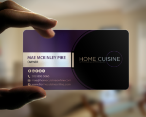 Business Card Design by chandrayaan.creative for Home Cuisine  LLC | Design: #13930391