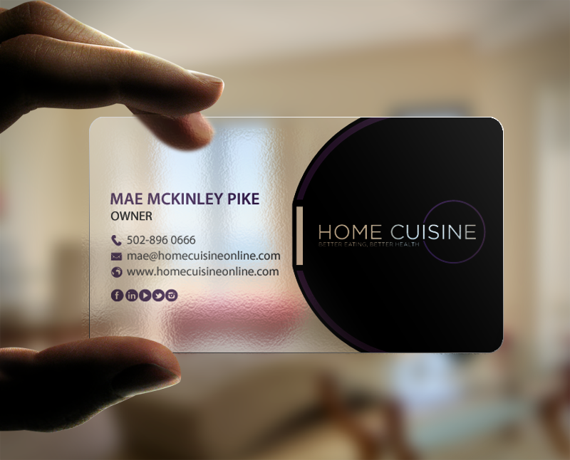 Business Card Design by chandrayaan.creative for Home Cuisine  LLC | Design #13930393