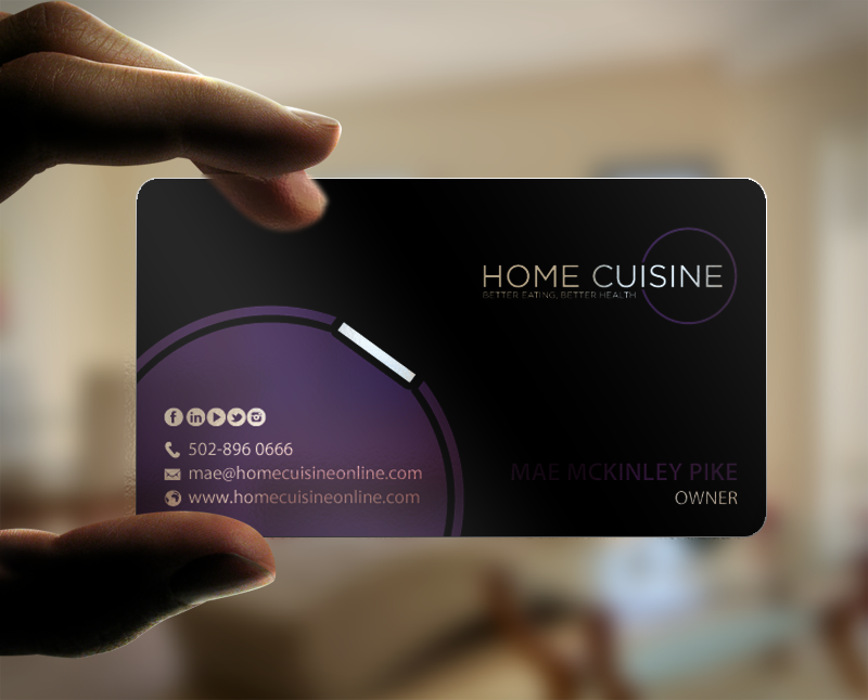 Business Card Design by chandrayaan.creative for Home Cuisine  LLC | Design #13930394