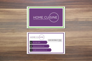 Business Card Design by isabel.paoli for Home Cuisine  LLC | Design: #13926977