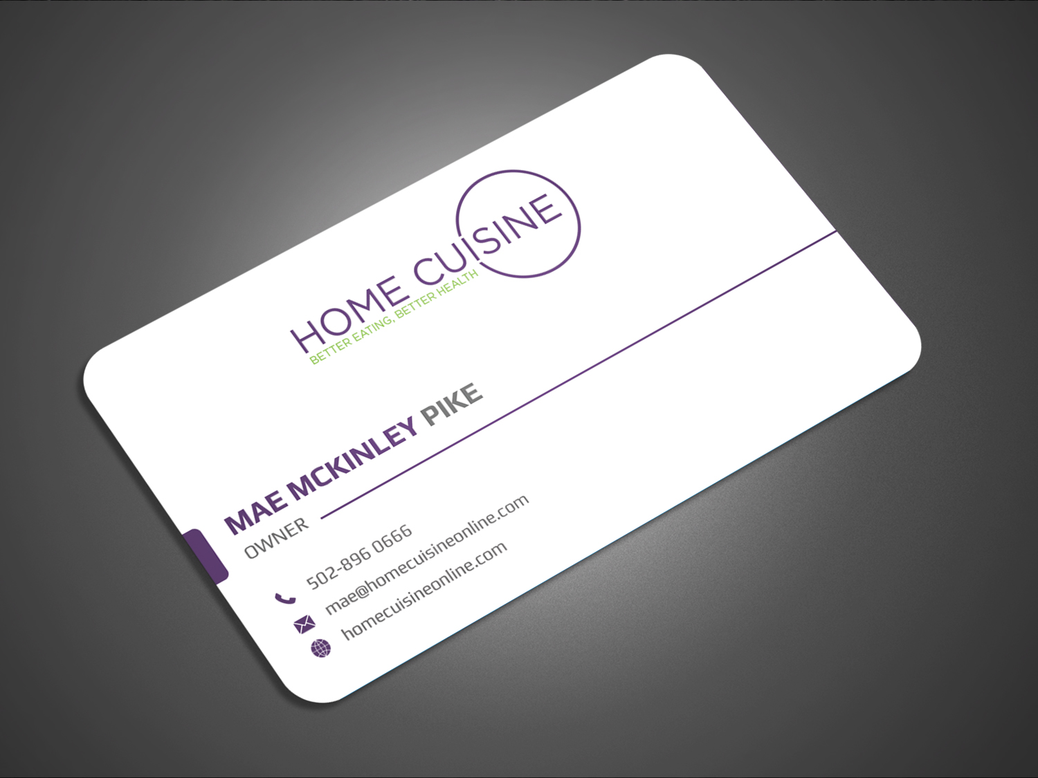 Visitenkarten-Design von Graphic Flame für Home Cuisine  LLC | Design #13917855