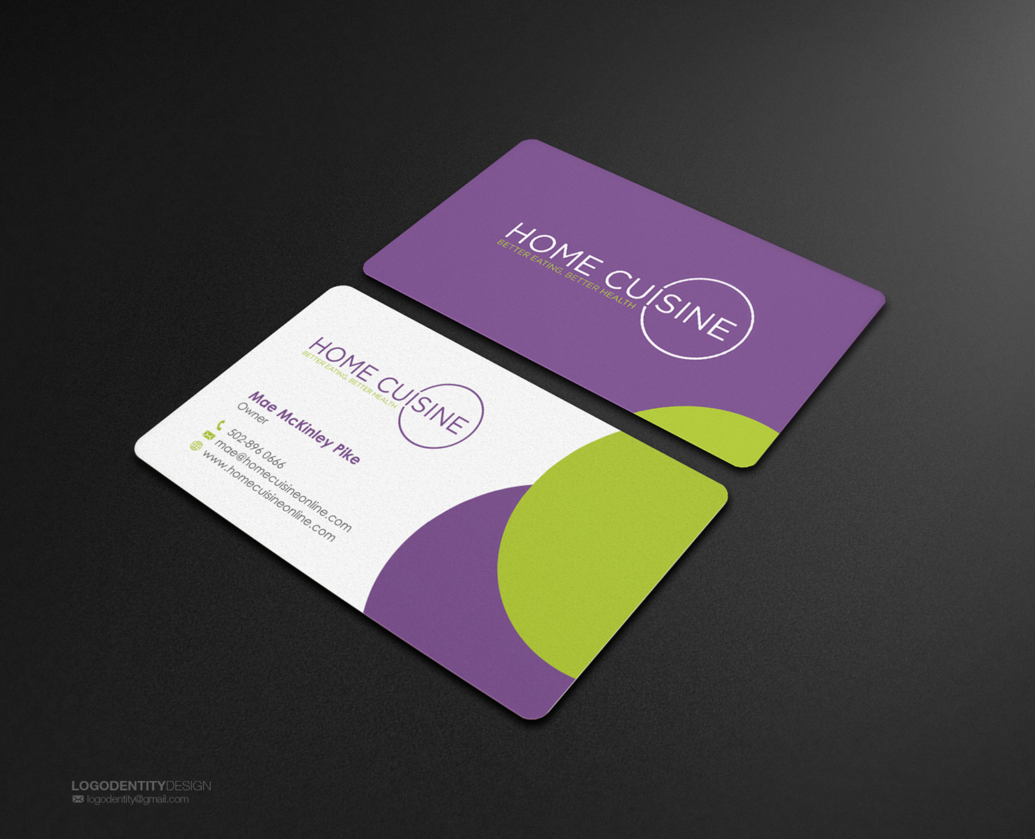 Business Card Design by logodentity for Home Cuisine  LLC | Design #13919393