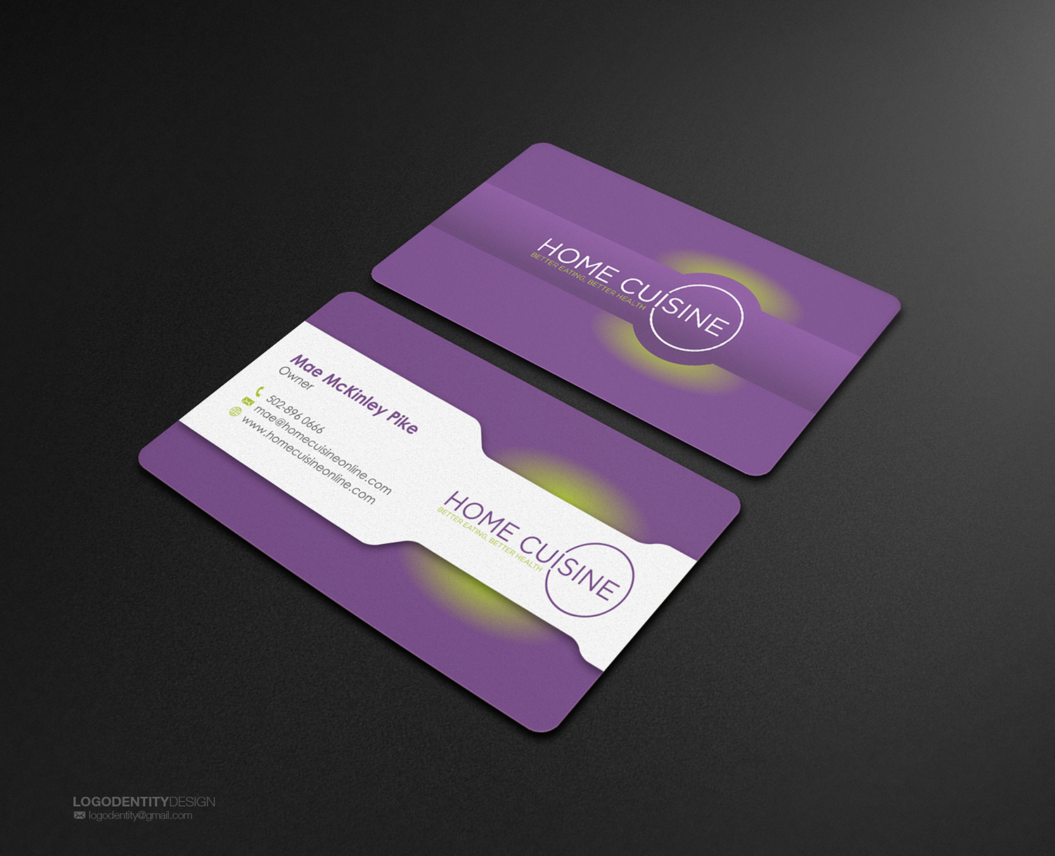 Business Card Design by logodentity for Home Cuisine  LLC | Design #13921603