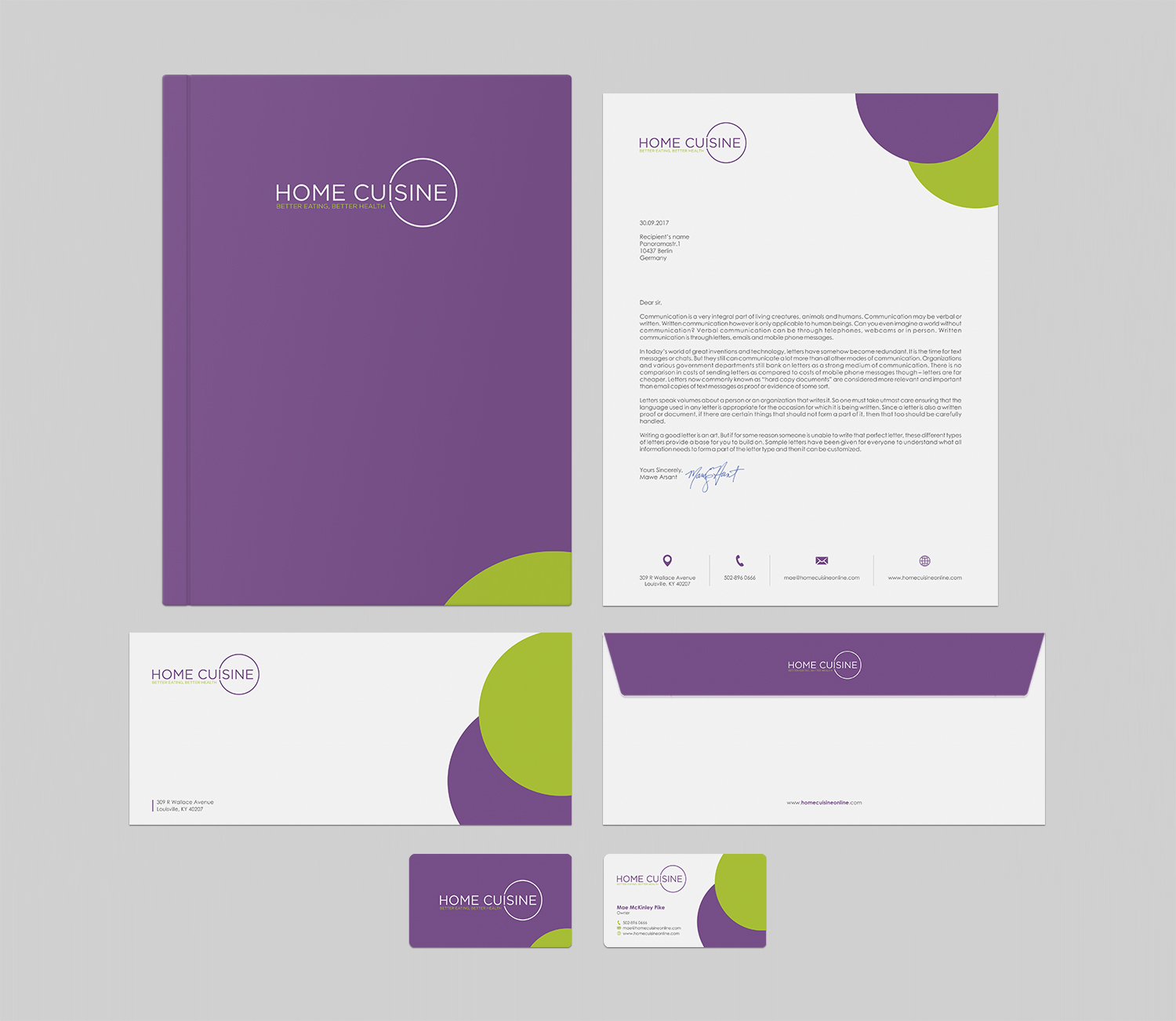 Business Card Design by logodentity for Home Cuisine  LLC | Design #13921991