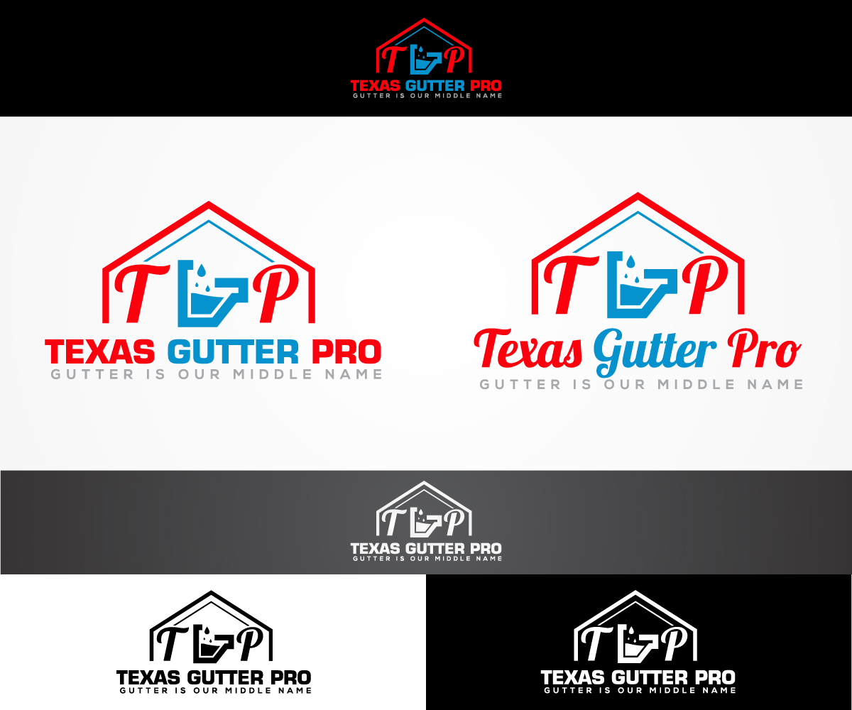 Diseño de Logo por sangeloenriquez para Texas Gutter Pro | Diseño #13933853