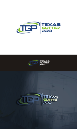 Logo Design by T I K H E - L M W for Texas Gutter Pro | Design: #13918625
