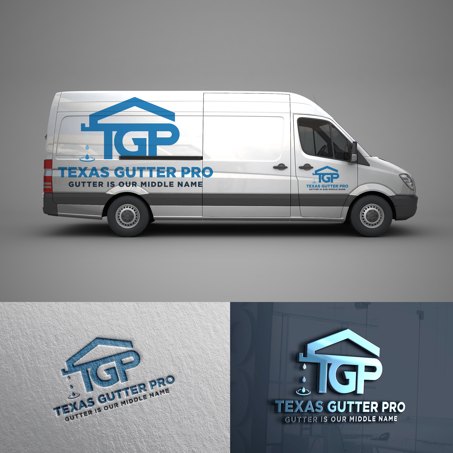 Logo Design by Grapismo Brand Studio for Texas Gutter Pro | Design #13923763