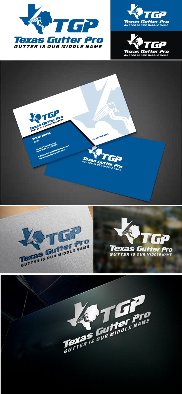 Logo Design by Soul Light for Texas Gutter Pro | Design #13924862