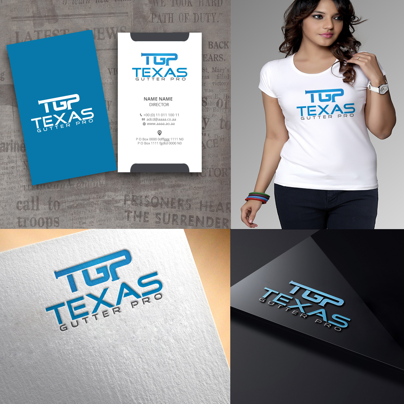 Logo Design by zebronicgraphic for Texas Gutter Pro | Design #13932268