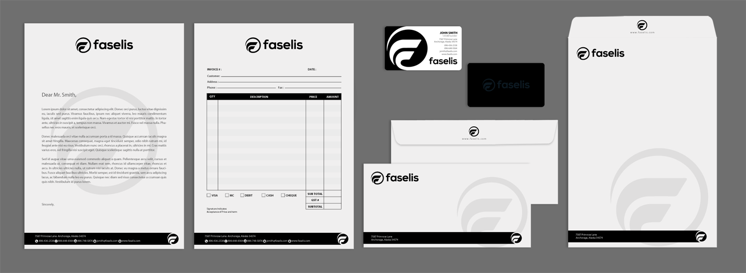 Stationery Design by chandrayaan.creative for Faselis Veri Teknolojileri A.S. | Design #14018227