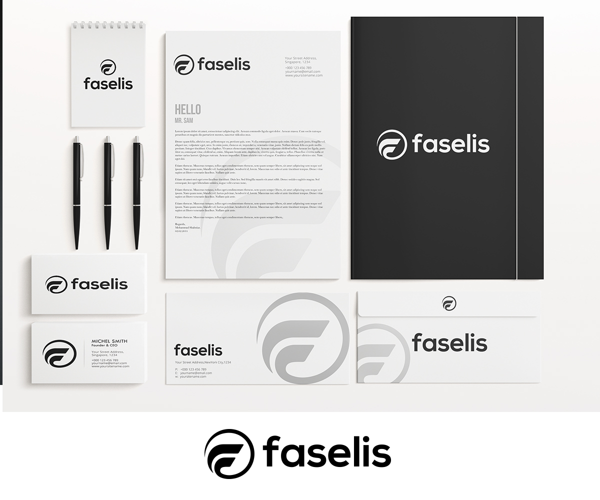 Stationery Design by Graphic Flame for Faselis Veri Teknolojileri A.S. | Design #13918282