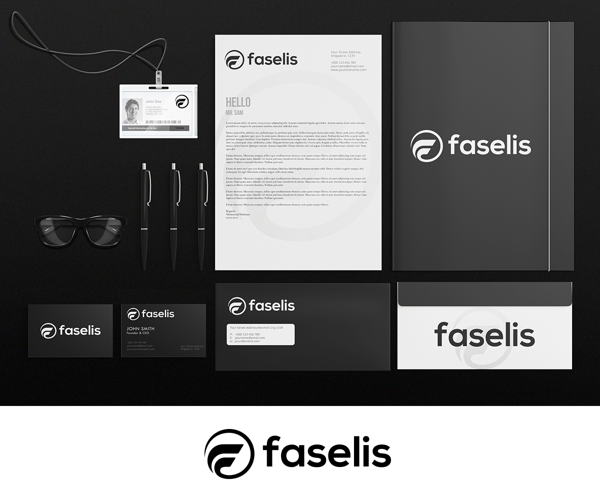 Stationery Design by Graphic Flame for Faselis Veri Teknolojileri A.S. | Design #13918288