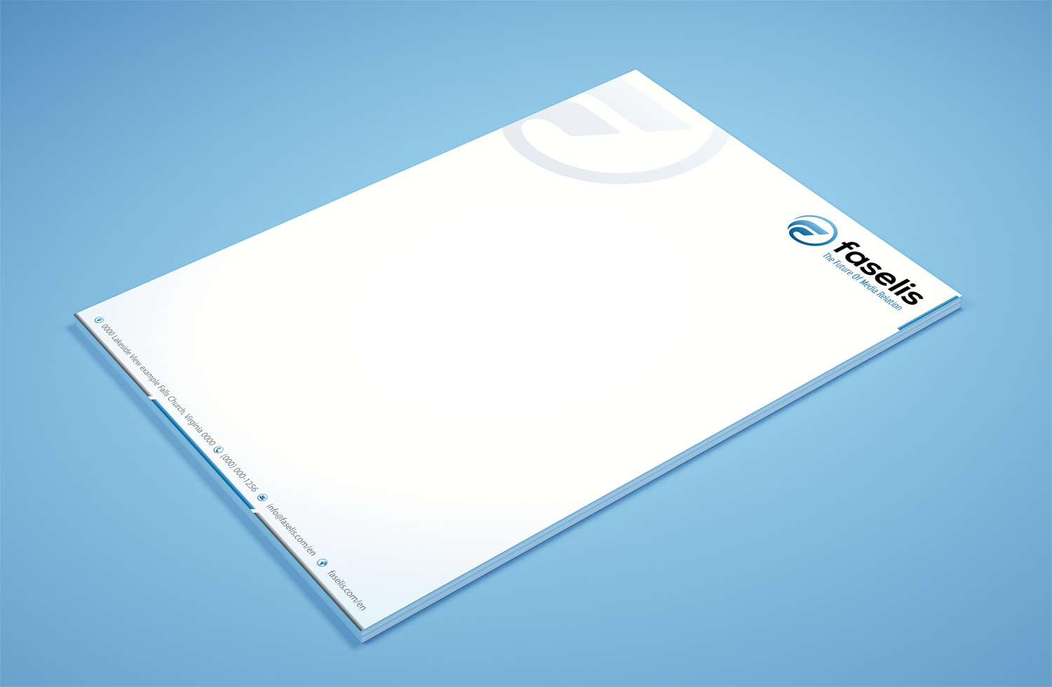 Stationery Design by Petter Goms for Faselis Veri Teknolojileri A.S. | Design #13936414